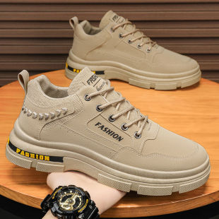 2024 Autumn New Labor Protection Shoes Men's Work Shoes for Site Work Waterproof Non-slip Wear-resistant Lightweight Men's Shoes Trendy