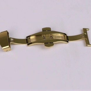 Buckle Double Press Butterfly Buckle Gold Rose Gold Black Silver 10-22mm Watch Accessories