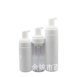 80ml100ml120ml150ml200ml mousse foaming bottle PET flat top cover cleansing hand lotion foam bottle