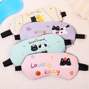 Eye mask sleep eye mask shading ice compress eye mask independent cute cartoon Student Ice bag eye fatigue eye mask