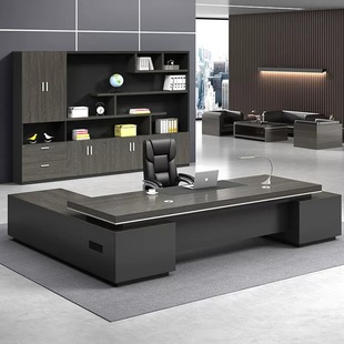 Office Furniture Boss Table Simple Modern Top Desk Atmospheric President Table Manager Table Single Manager Table and Chair Combination