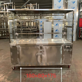 roast meat Ming stall car stainless steel cart stall night market cooked food marinated vegetables stall car roast duck salad small cart