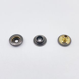 404 snap button matte white round cover under the three-piece cover button 403 windbreaker brass double-sided female and child dark button