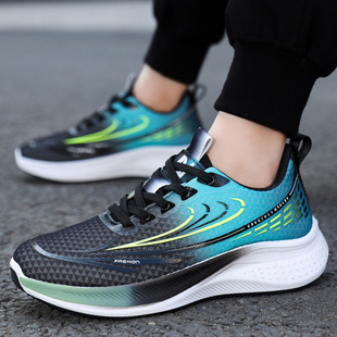Cross-border spring running shoes 2025 new style fashion lightweight shoes comfortable breathable student sports shoes men