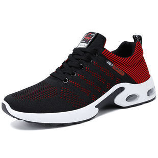 plus size Men's Shoes Summer Flying Woven Breathable sneaker Air Cushion Shoes sneakers Casual Mesh Shoes Running Shoes