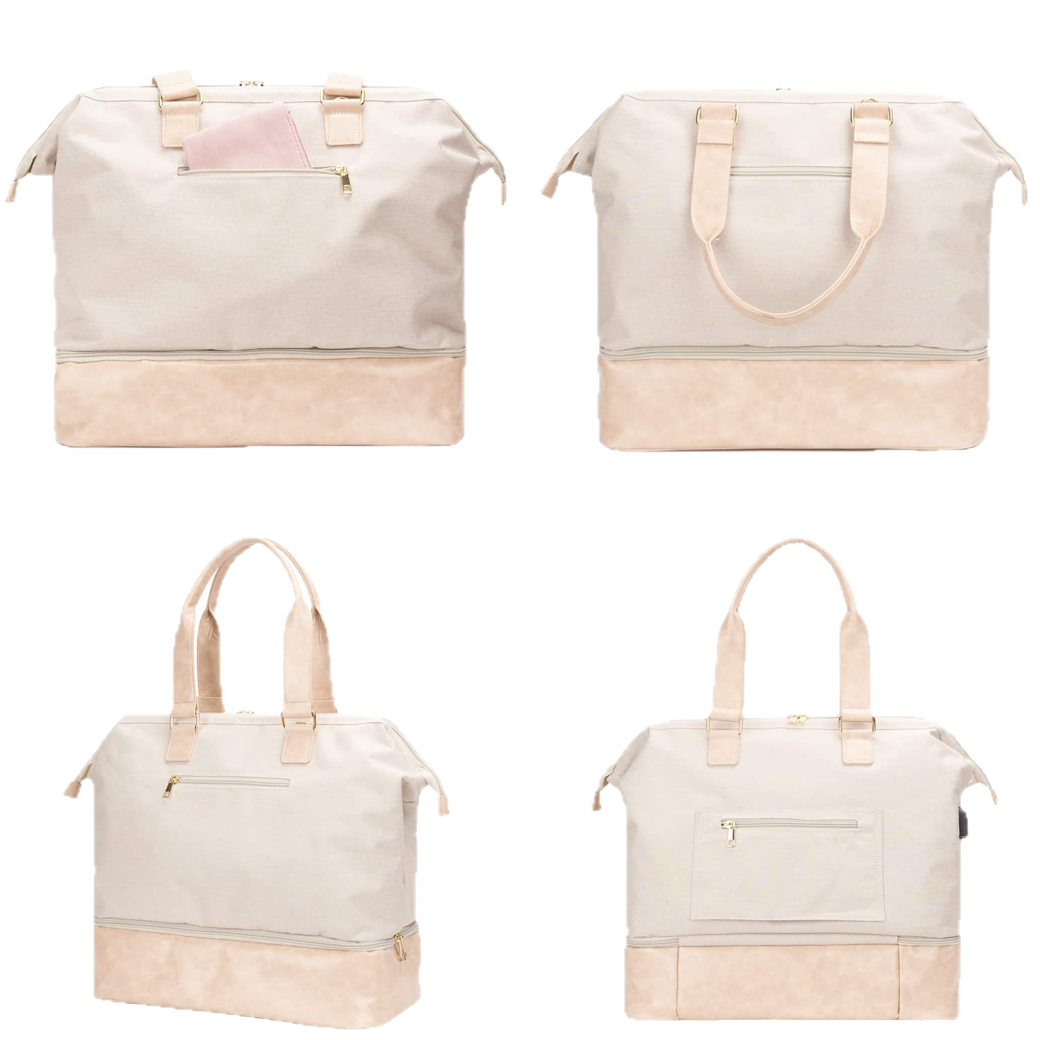 New Cross-border Amazon Travel Bag, Sports Handbag, Expandable Storage Luggage Tote Bag