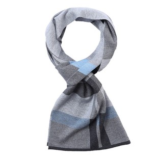 Sheep Wool Scarf Winter New British Plaid Scarf Warm High-end Gift-giving All-match Knitted Wool Scarf