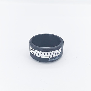 Soft Mixed Color Adult Men's and Women's Fashion Trend Silicone Ring Ring with Heavy Engraving Laser Number Finger Ring