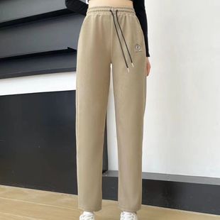 Stall Hot Spring and Autumn New thin European cotton wool women's pants middle-aged and elderly women's outer pants straight pants wholesale