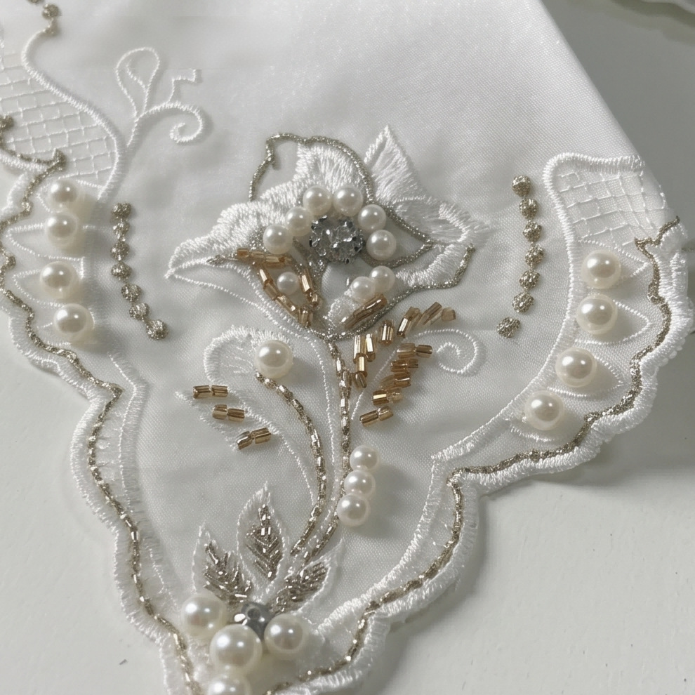 Heavy embroidery and beaded faux collar for women, French light luxury versatile sweater decorative collar, exquisite vintage-style shirt faux collar
