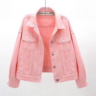 [in stock] Denim coat women's short loose Korean version 2024 autumn new BF versatile artistic fashion jacket