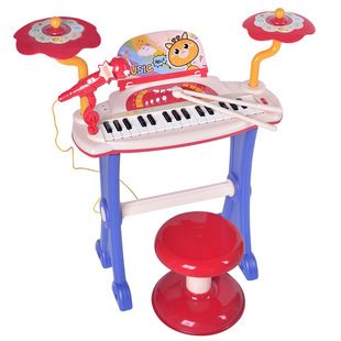 Children's electronic organ with microphone 3-6-9 little girl boy baby early education singing toy befenle gift