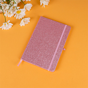 Notepad customized supply gold powder sequins A5 Notebook suit printable logo diary notebook stationery