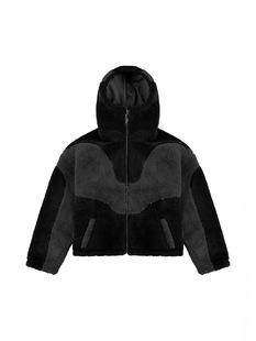 Amazon cross-border European and American men and women autumn and winter new fashion warm lamb fleece personality casual cardigan zipper coat