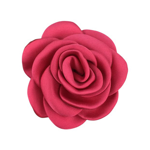 6cm Burned Edge Camellia 8cm Children's Jewelry Accessories Handmade Roasted Edge Rose Flower Pin Corsage Spot