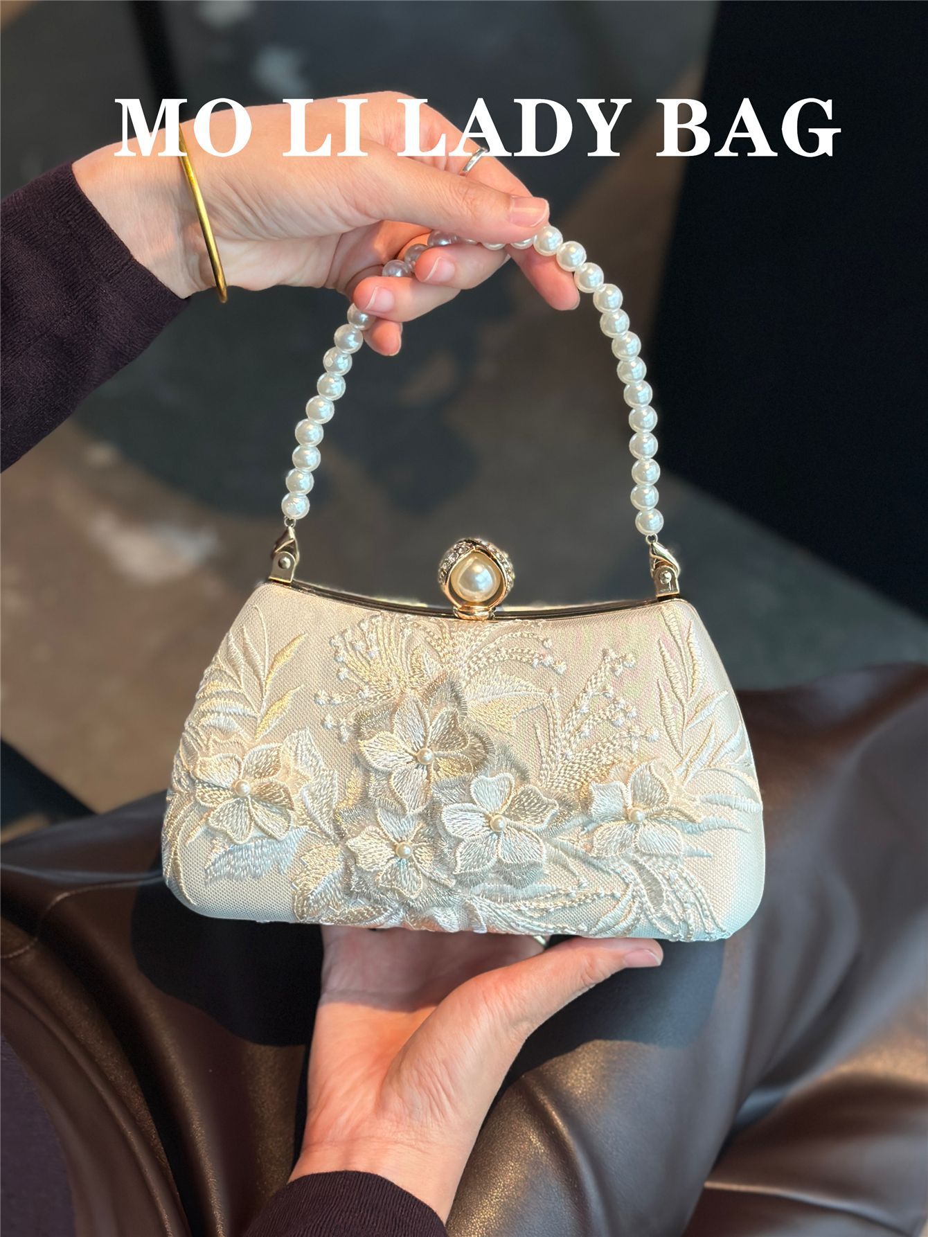 2025 New Fairy Hanfu Cheongsam Dress Chinese Retro Embroidery Bag Niche Evening Bag Universal Women's Bag