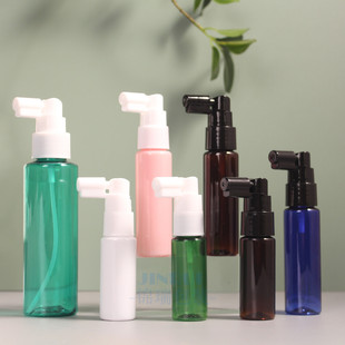 PET hair care spray bottle 20ml30ml100ml oral spray bottle elephant nose spray press bottle