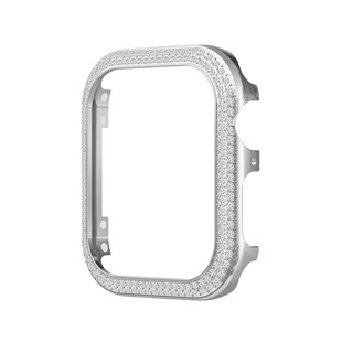 [Zhuo Zhizhi] Подходит для Apple Watch 4-6 поколения/SE сплав двухрядный защитный корпус с алмазным покрытием