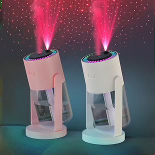 Cross-border new shaking head star sky top humidifier fog volume car home colorful humidification water desktop humidifier