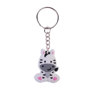 PVC Jungle Animal Party Gift Bag Keychain School Bag Pendant DIY in stock Wholesale Elephant Lion Key