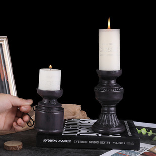 American creative home decoration resin crafts old-fashioned kerosene lamp model retro do old living room ornaments photo