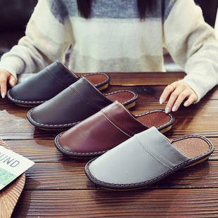 Spring and Autumn Baotou Slippers Home and Household Four Seasons Non-Slip Floor Shoes Star Hotel Homestay Slippers Customized