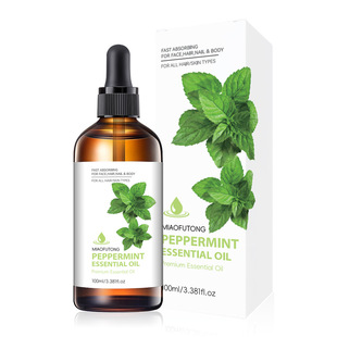 in stock Cross Border Mint essential oil Mint Essential Oil Hair Care Moisturizing Skin Rejuvenation Massage Multi-effect Essence