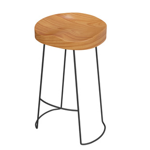 Solid wood bar table home balcony wall narrow table long table milk tea shop bar high leg table and chair combination commercial