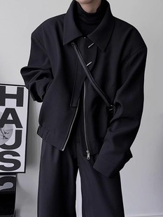 2025 Coat Men's Spring and Autumn Short Profile Aviator Lapel Jacket High-end Sense Duffy Handsome American Baseball Suit