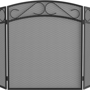 Partition fireproof cover fence wall fire new wrought iron fireplace enclosure home stove enclosure fireplace screen fireproof cover