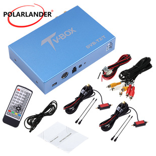 DVB-T 2 116 12-24V car DVB-T2 digital TV receiver box single channel dual antenna