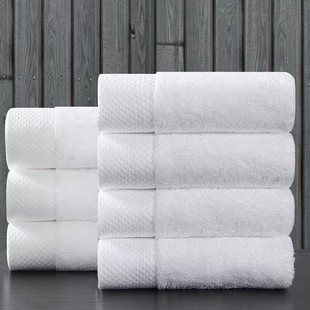 Hotel small square cotton absorbent face white towel hotel beauty salon restaurant hand towel embroidered LOGO