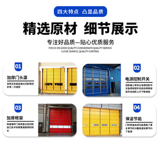 Quick Stacking Door Automatic Sensor Source Professional Manufacturer Dust-Free Workshop Customized Quick Opening