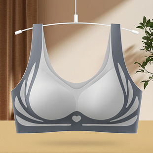 Anti-gravity Litching Non-marking Beautiful Back Underwear Large Chest Push-up Non-steel Rings Anti-sagging Sports Bra Vest