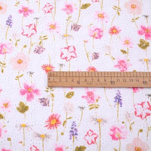 New Spring, Summer and Autumn Cotton Printed Embroidered Fabric, Fashionable Women's Clothing Store Dress Cheongsam Cut Out Embroidered Fabric