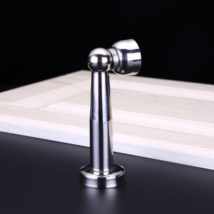 Bedroom wooden door stainless steel anti-collision hydraulic door stopper bathroom stainless steel strong magnetic hydraulic door top door stop