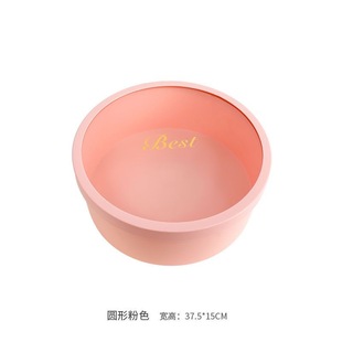 Round transparent window flower fruit gift box diy material rose bouquet gift box for early birth