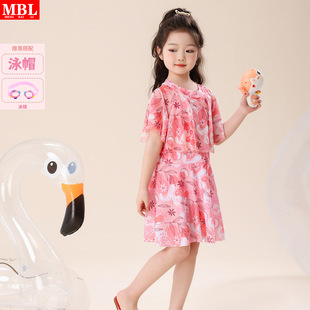 Children's Swimwear Girls Summer 2025 New Swimwear Small and Medium-sized Children's Western Style Girl's Piece Princess Dress Cartoon suit