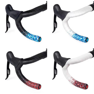 BUCKLOS road bike two-color gradient handle belt PU high elastic winding handle belt non-slip shock absorber bicycle EVA bending handle Belt