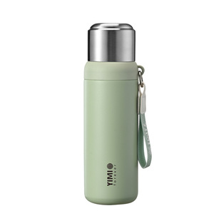 Ant rice all-steel lid stainless steel bullet mug one lid dual-purpose large capacity portable lanyard sports cup