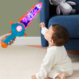 Electric luminous toy sword flash sword temple fair stall vibrating lightsaber children's wholesale luminous stall sword
