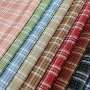 Tr Woven Jacquard Spring and Summer New Style Fresh Dopamine Colorful Candy Color Plaid Casual Wide-Leg Pants Fashion Fabric