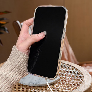 С помощью камеры с магнитной привкусом Apple 16ProMax чехол для телефона прозрачный и простой применимый 16Pro/16 анти-падение