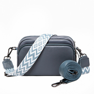 Genuine Leather Women's Bag Summer Versatile Top Layer Cowhide Bag Women's 2024 New Fashion Shoulder Bag Crossbody Small Square Bag