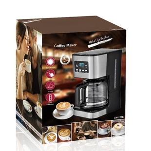 110V cross-border foreign trade generation coffee machine household automatic American drip coffee machine tea