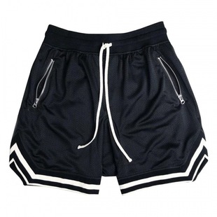 Sports shorts men's loose quick-drying fitness pants explosions basketball elastic training running beach pants foreign trade