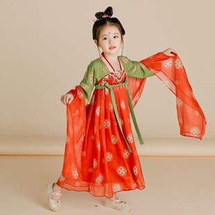 Девушка Hanfu осень в китайском стиле ретро конфуцианская юбка супер фея платье