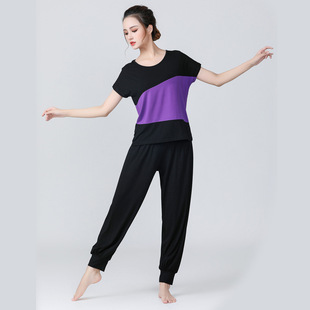 Square Dance Clothing Women's Modal Sports Running Clothing Large Size Yoga Clothing Middle-aged and Elderly Performance Clothing Practice Clothing