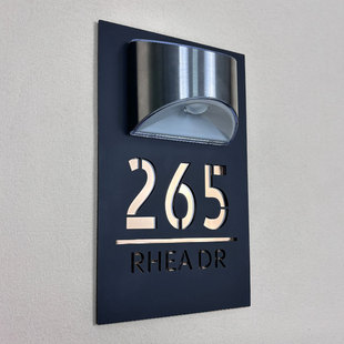 House Sign трансграничные солнечные дома для производства акриловые металлические гравировки печати 3D заводская доставка быстро