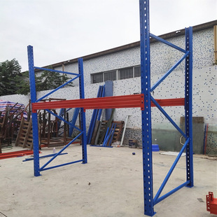 Warehouse Shelves Retail Factory Large Warehouse Logistics Storage Shelves Crossbar Metal High Heavy-Duty Shelves